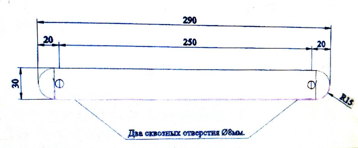 Перекладина для веревочной лестницы из бука диаметром 30 мм без покрытия, фото 2