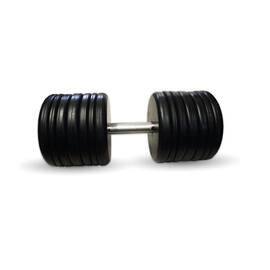 Гантель Barbell 59 кг неразборная классик с вращающейся ручкой хром, фото 