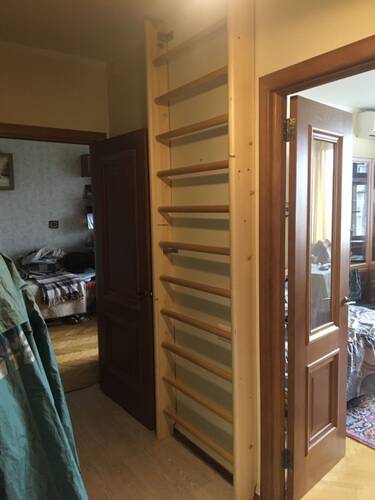 Шведская стенка деревянная из сосны - (СОСНА-БЕРЕЗА) 240-80 см, фото 2
