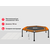 Батут UNIX Line FITNESS Lite Orange (130 cm), Цвет: Оранжевый, фото 2