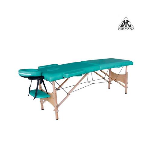 Массажный стол DFC NIRVANA, Optima, дерев. ножки, цвет зеленый (Green) TS20110S_GR, Цвет: Зеленый, фото 