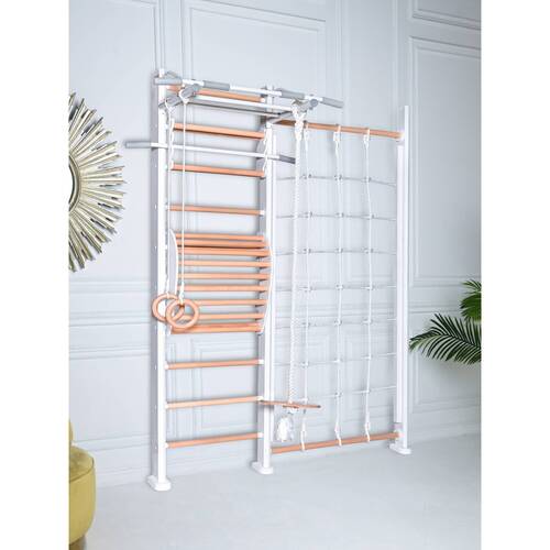 ДСК PERFETTO SPORT "Scala in legno con rete 1" bianco-naturale PS-128, фото 3