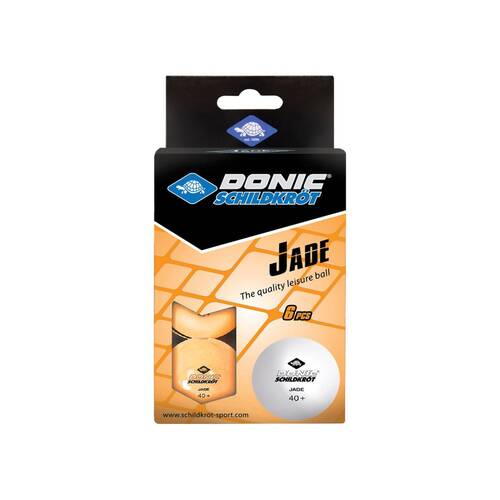 Мячики для н/тенниса DONIC JADE 40+, 6 штук, оранжевый (618378), фото 