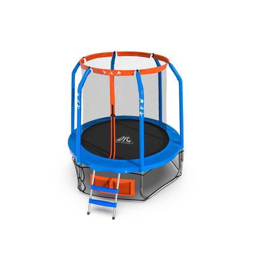 Батут DFC JUMP BASKET 6FT-JBSK-B с внутренней сеткой и лестницей (183 cм), фото 