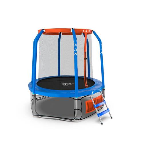 Батут DFC JUMP BASKET 6FT-JBSK-B с внутренней сеткой и лестницей (183 cм), фото 3