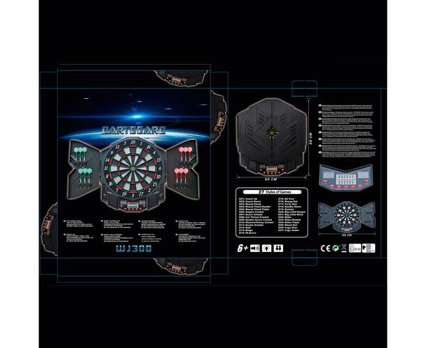 Дартс DFC DARKBOARD, 12 дротиков DARDBE300, фото 13