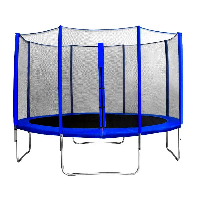 Батут с защитной сеткой "Trampoline 12" диаметр 3,7 м синий