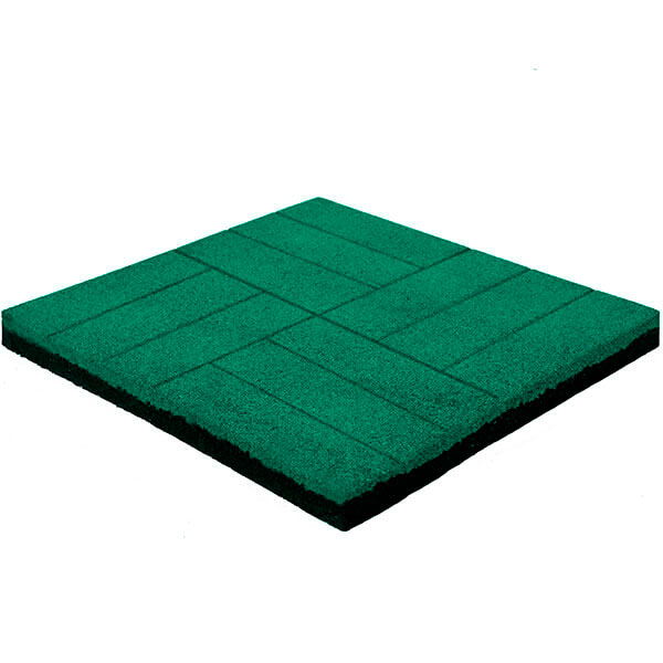 Резиновая плитка Comfort ЛАЙТ «Кирпич» 500х500x40 мм