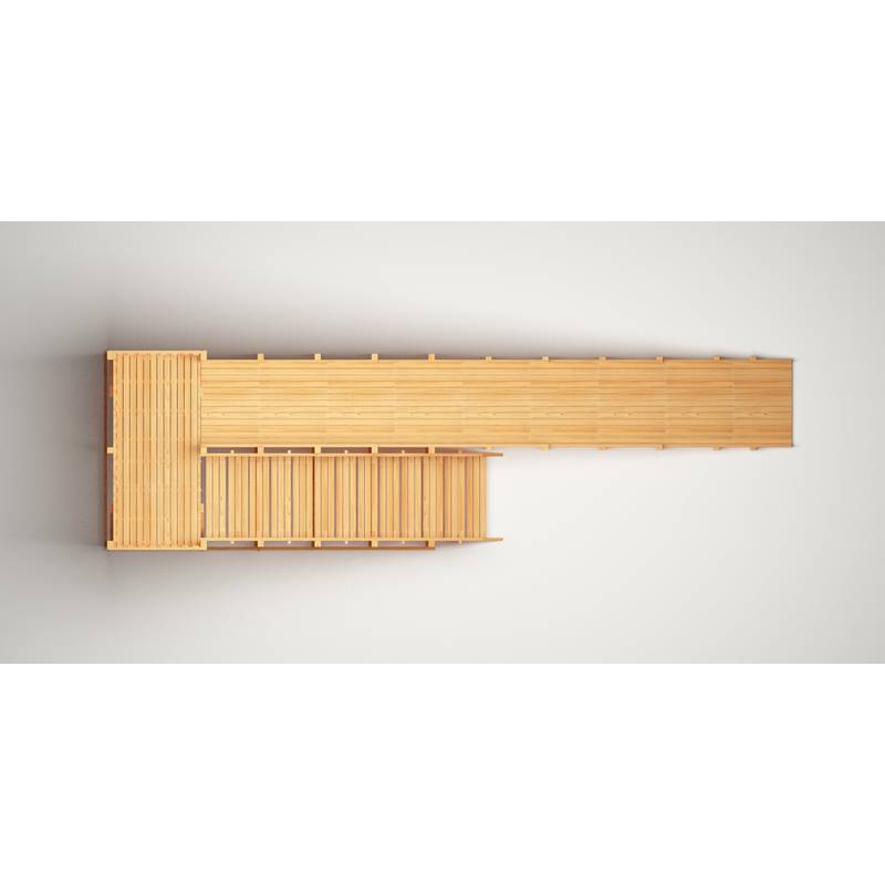 Зимняя деревянная игровая горка Савушка "Зима wood" - 8