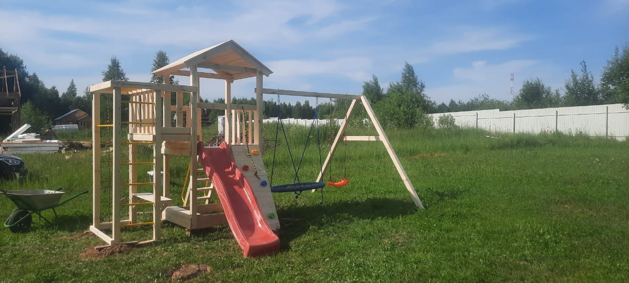 Детская игровая площадка Лео с гнездом (с покраской)
