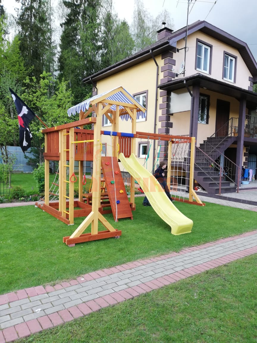 Детская деревянная игровая площадка Савушка 15