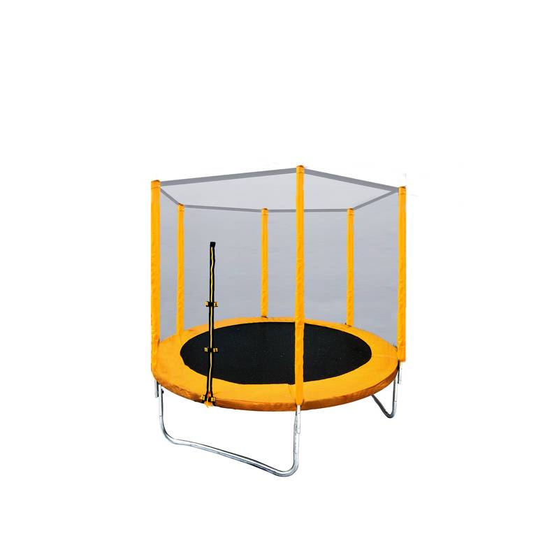 Батут с защитной сеткой "Trampoline 6" диаметр 1,8 м жёлтый
