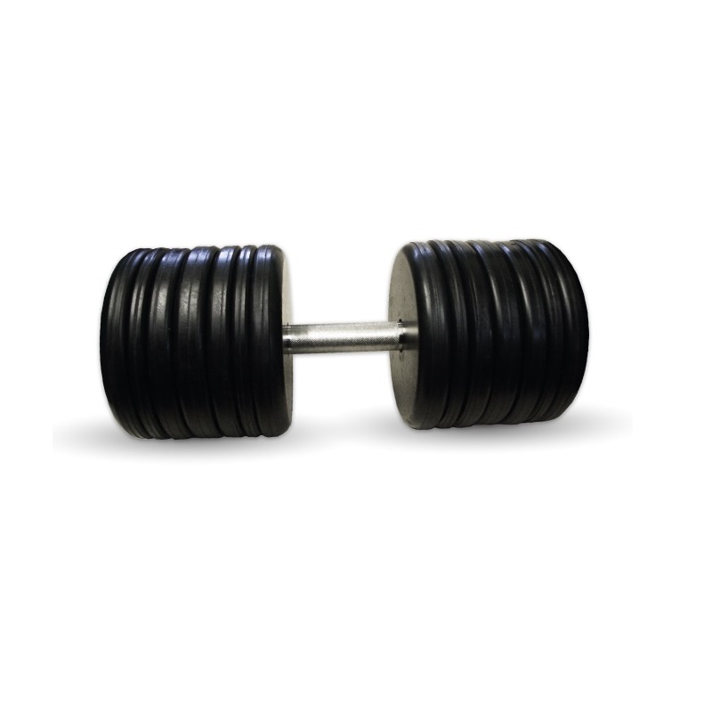 Гантель Barbell 60 кг неразборная классик с вращающейся ручкой хром