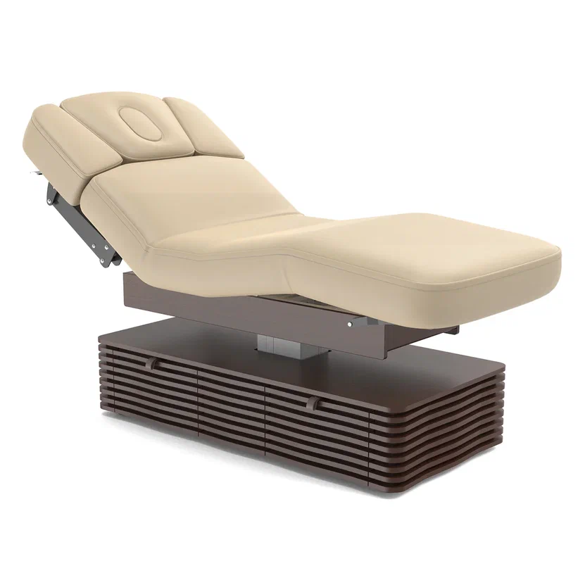 Электрический стационарный массажный стол NESS-C Salon-Walnut с электроприводом