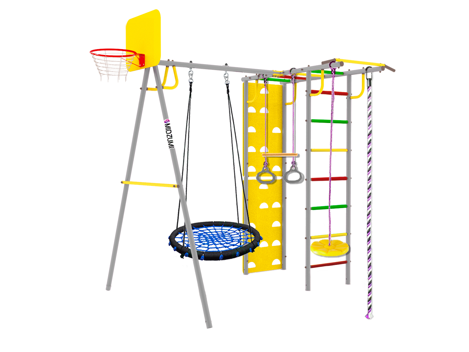 Уличный детский спортивный комплекс Midzumi Rainbow Large XL (синее)
