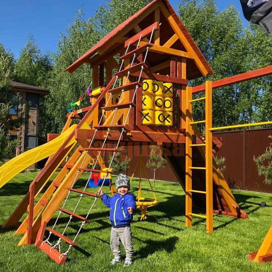 Детская деревянная игровая площадка Савушка Люкс 3