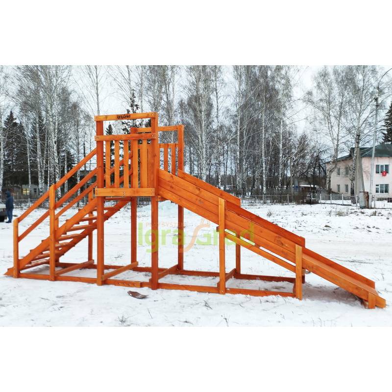 Зимняя горка IgraGrad SnowFox Start (без покрытия), скат 4 м