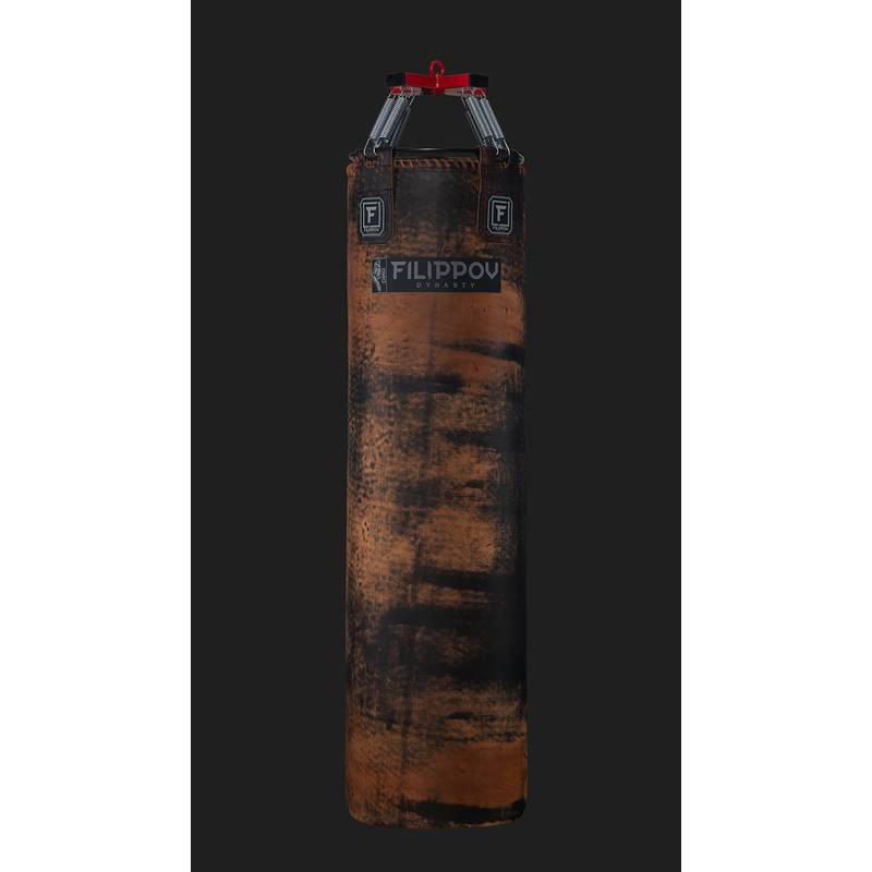 Боксерский мешок «DIKO FILIPPOV» из буйволиной кожи на пружинах 180*40 см 78-80 кг