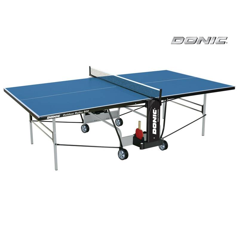 Всепогодный теннисный стол Donic Outdoor Roller 800 синий (230296-B)