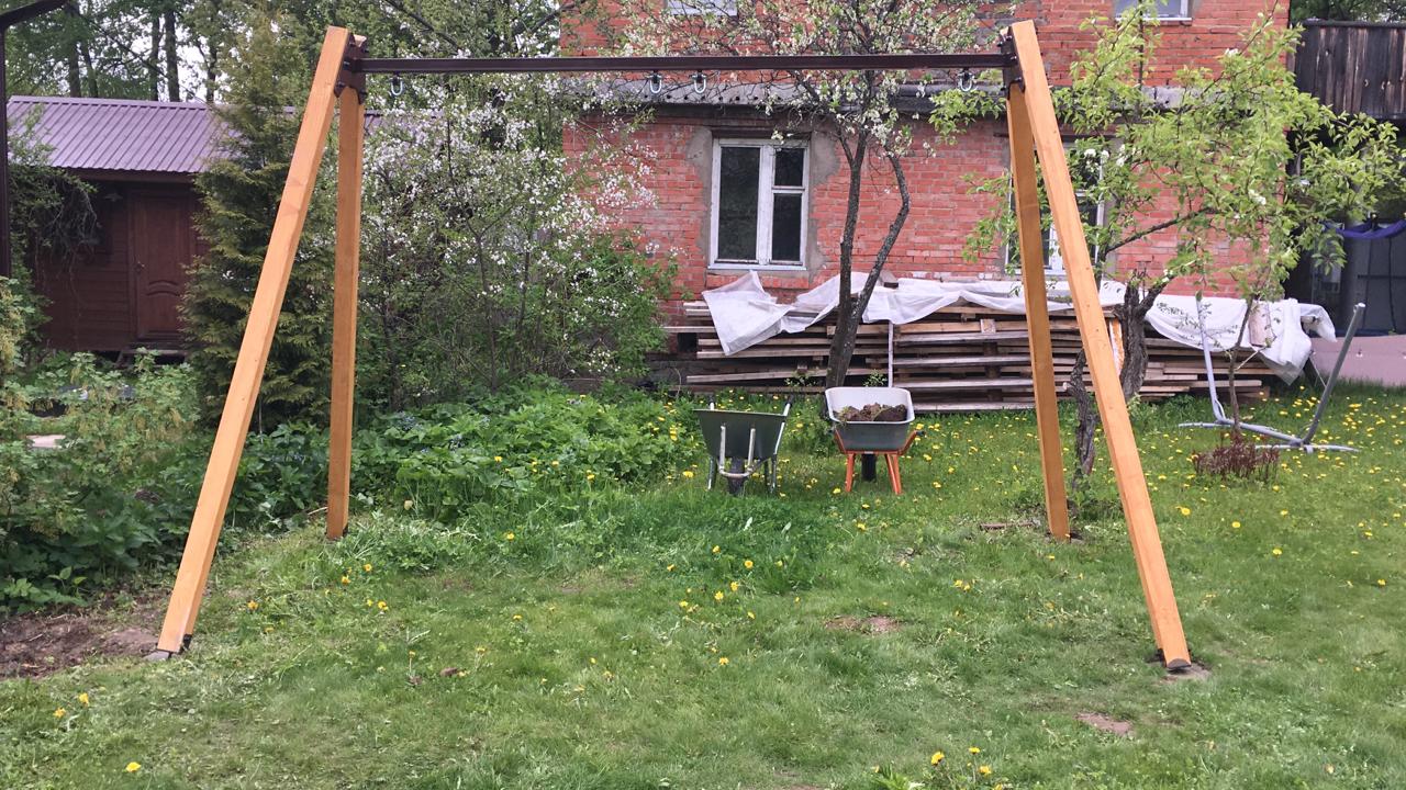 Качели садовые ХИТ с двумя качелями гнездо 100 см