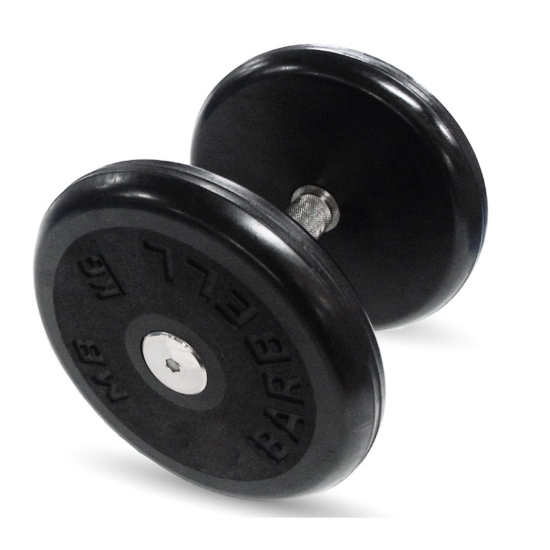 Гантель Barbell 9 кг неразборная классик с вращающейся ручкой хром