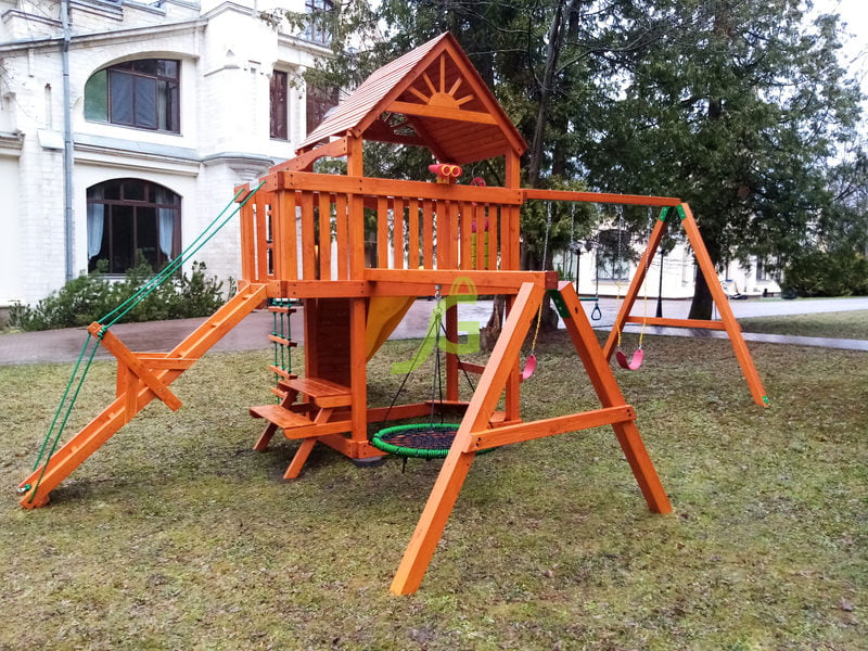 Детская площадка IgraGrad Шато 3 (Пиратский дом) (Дерево)