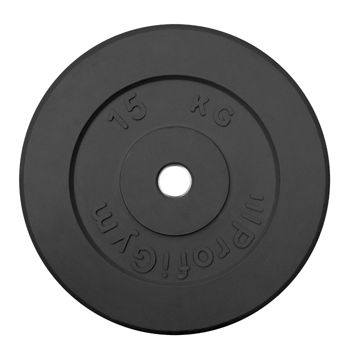 Диск ProfiGym обрезиненный d 26 мм чёрный 15 кг