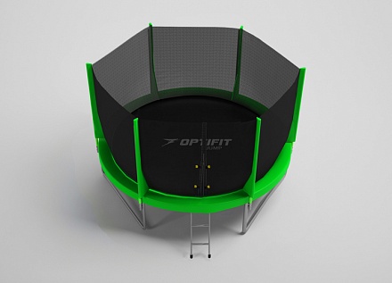 Батут OPTIFIT JUMP 14ft 4,27 м зеленый