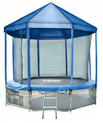 Батут OPTIFIT Like Blue 16ft 4,88 м с синей крышей