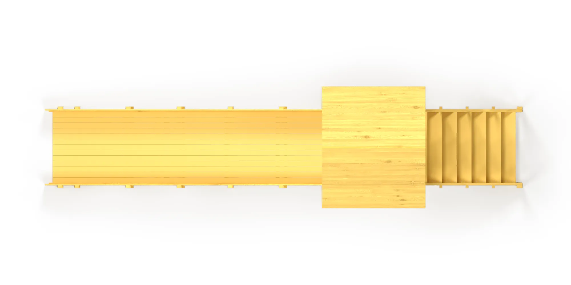 Зимняя горка Савушка Зима Wood 5/1 (ширина ската 1,25 м)