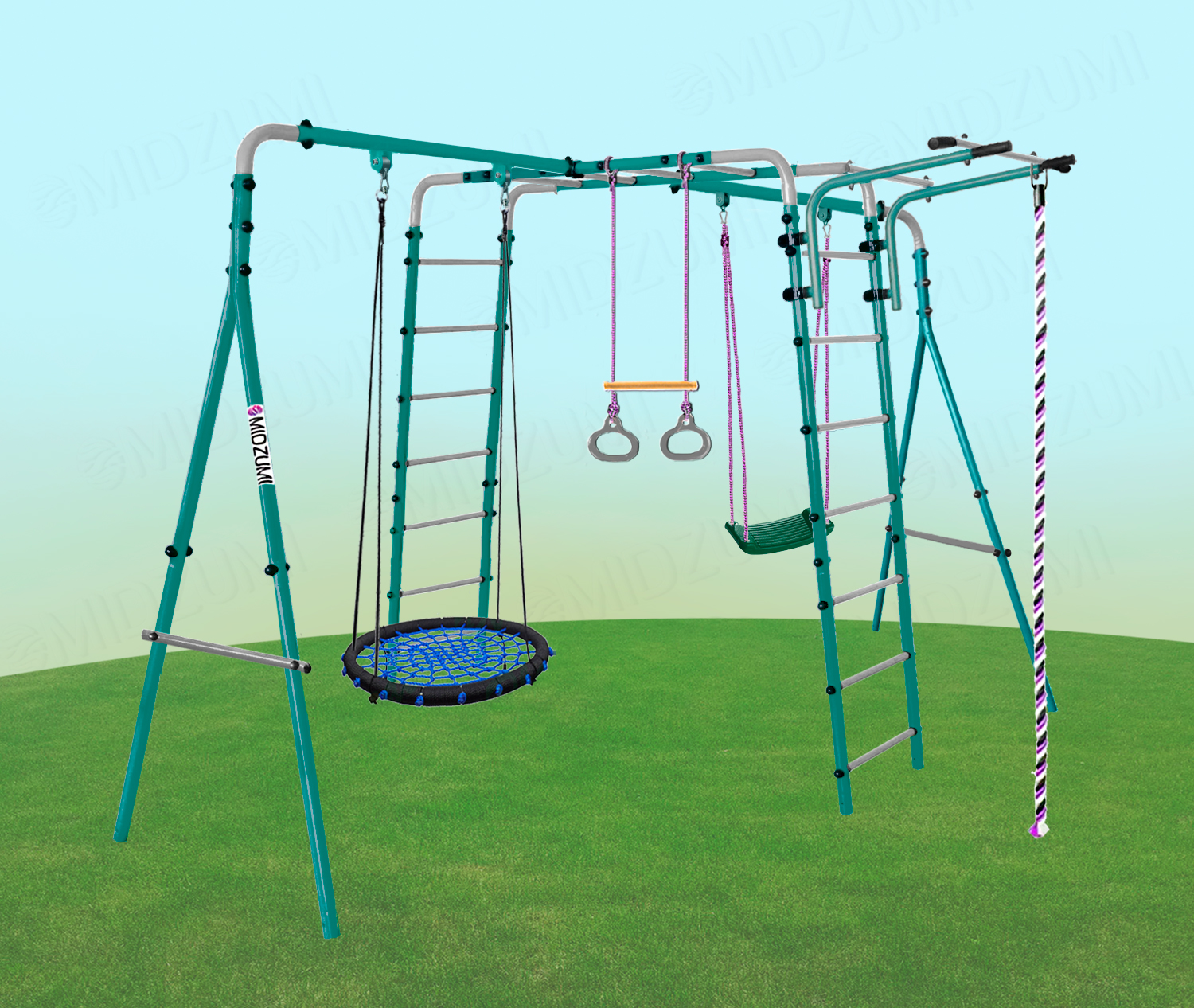 Уличный детский спортивный комплекс Midzumi Tenshi Large L (синее)