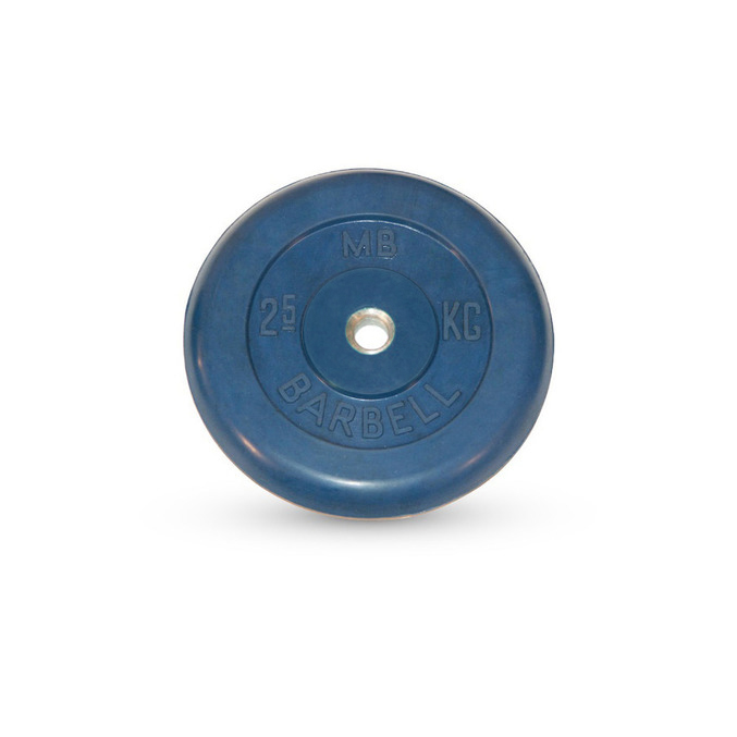 Диск обрезиненный "Barbell" d 26 мм синий 2,5 кг
