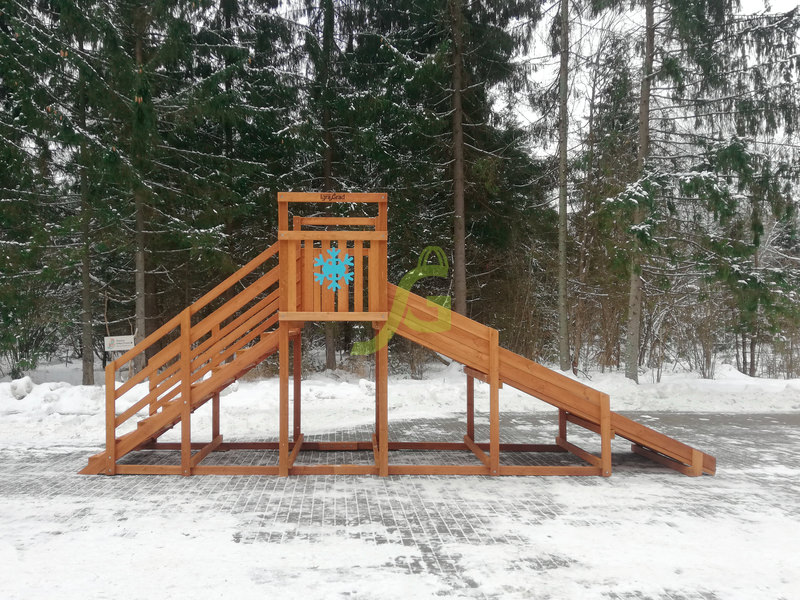 Зимняя горка IgraGrad SnowFox Start, скат 4 м