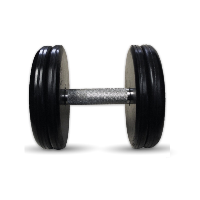 Гантель Barbell 18 кг неразборная классик с вращающейся ручкой хром