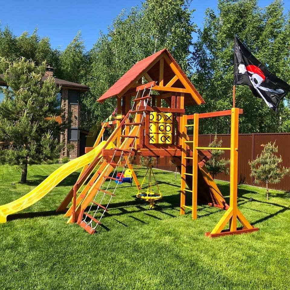 Детская деревянная игровая площадка Савушка Люкс 3