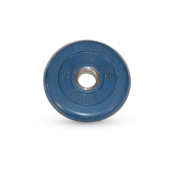 Диск обрезиненный "Barbell" d 51 мм синий 2,5 кг