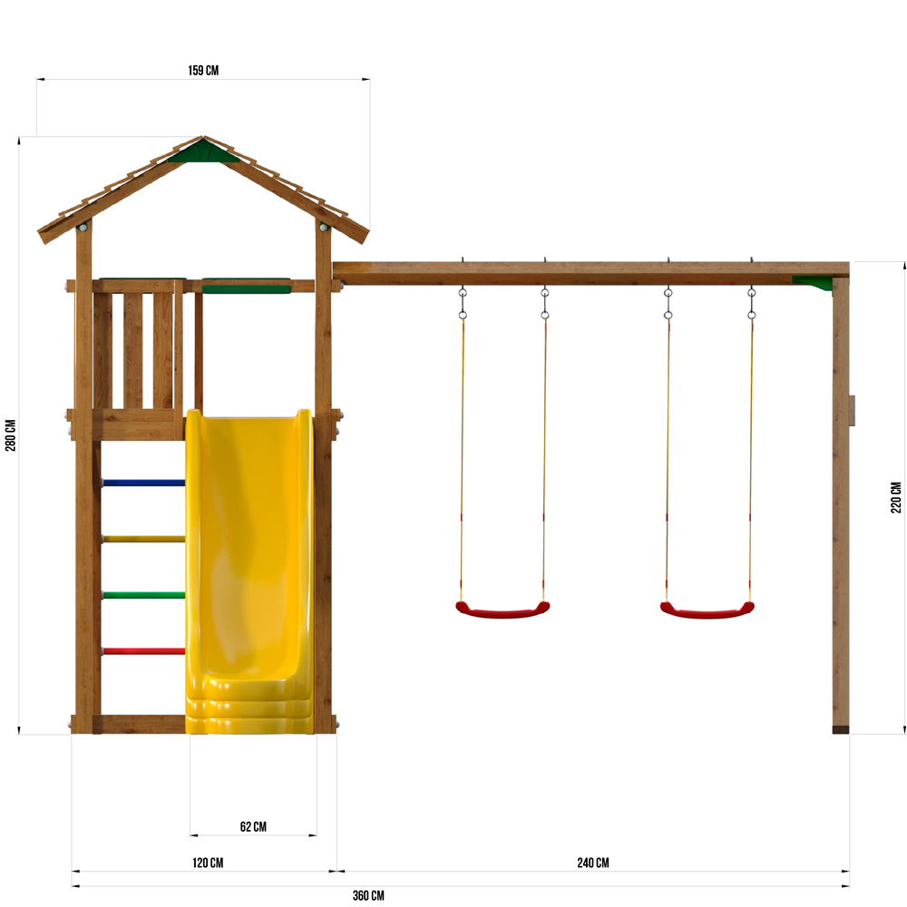 Детская игровая площадка Jungle Gym JC8 "Троодос"