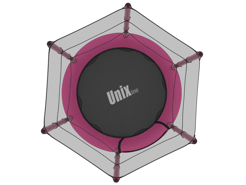Батут UNIX Line Kids 4.6 ft Pink (140 cm)