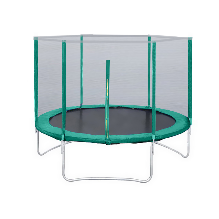 Батут с защитной сеткой "Trampoline 8" диаметр 2,4 м зелёный