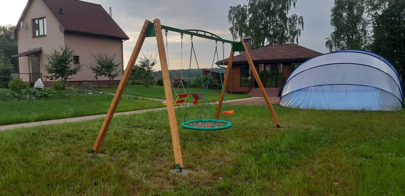 Каркас крепкий ХИТ для троих качелей (только каркас без качелей)