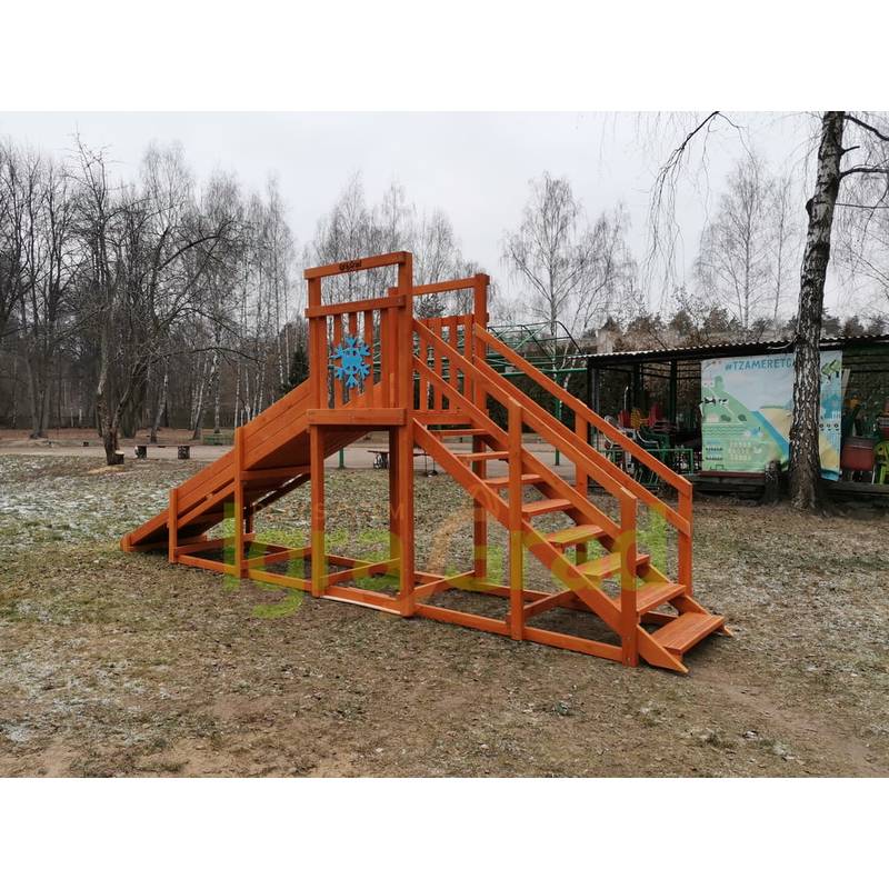 Зимняя горка IgraGrad SnowFox Start (без покрытия), скат 4 м