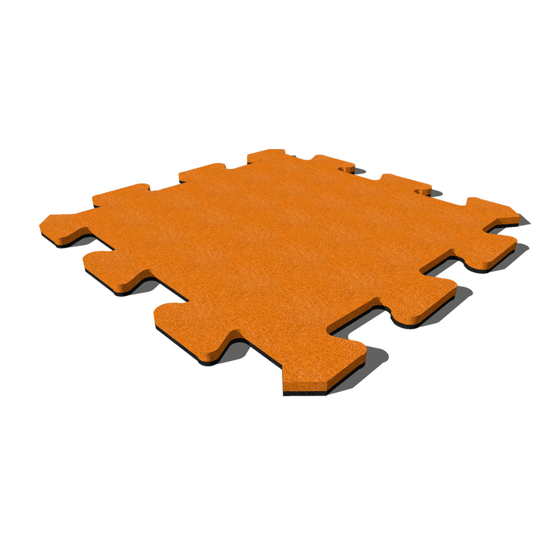 Резиновая плитка «Пазл» 500x500x40 мм