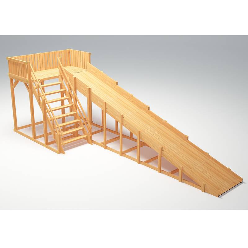 Зимняя деревянная игровая горка Савушка "Зима wood" - 6
