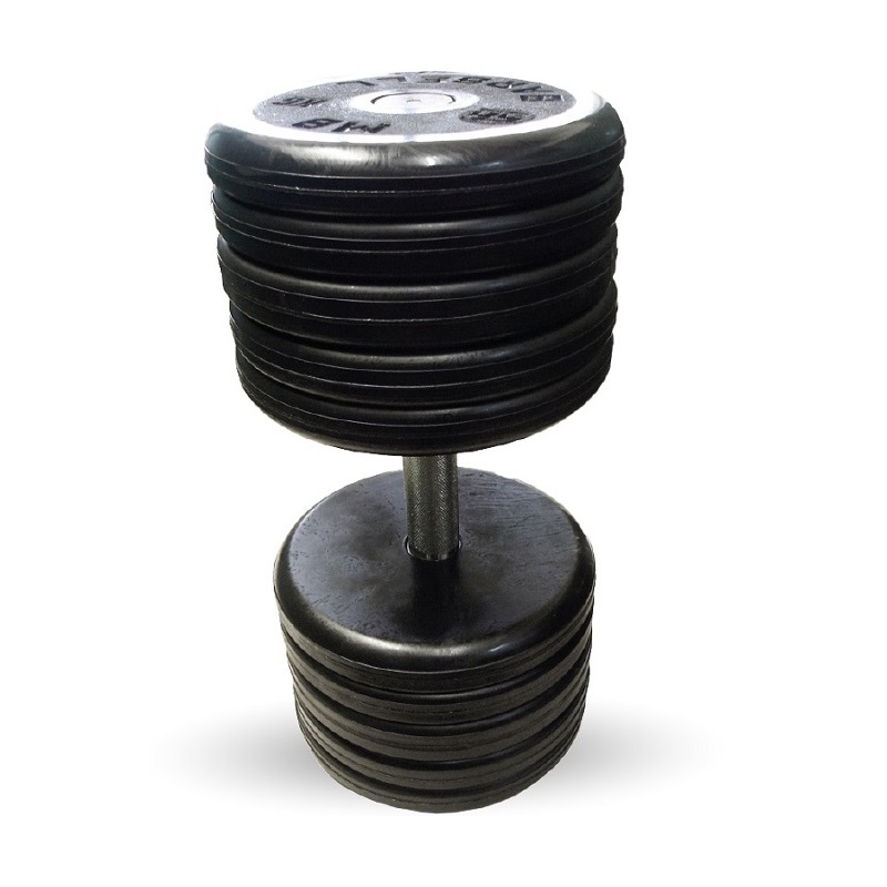 Гантель Barbell 52 кг неразборная классик с вращающейся ручкой хром