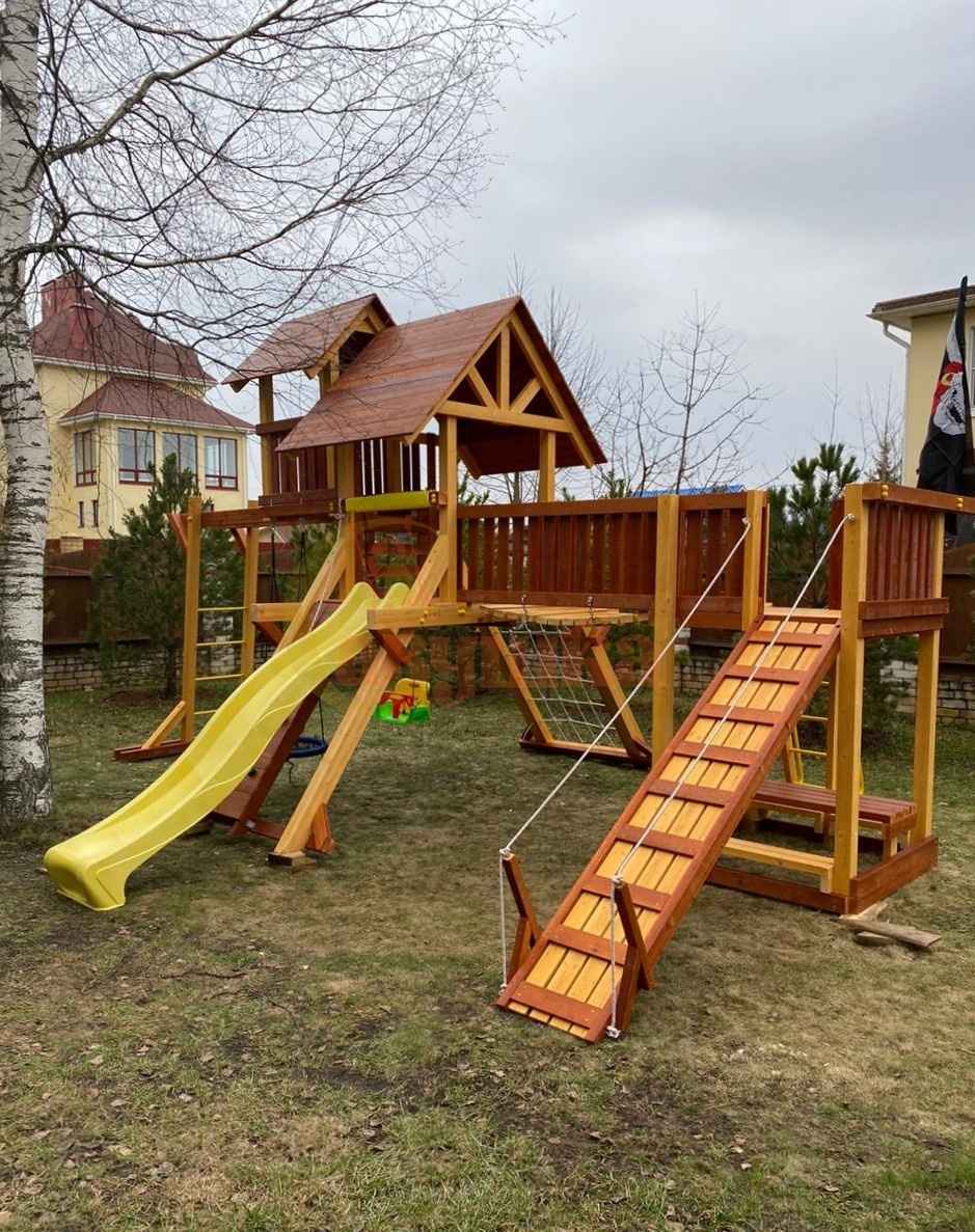 Детская деревянная игровая площадка Савушка Люкс 12