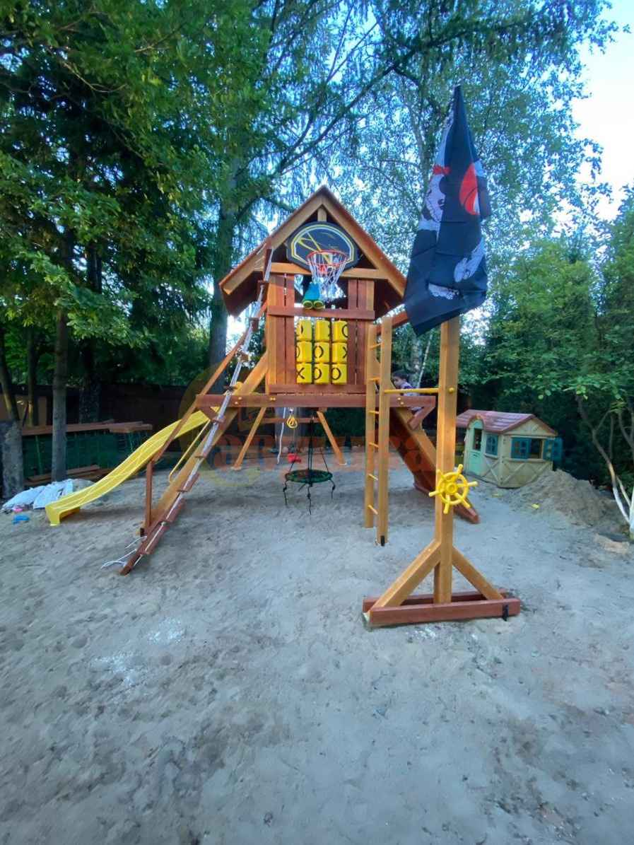 Детская деревянная игровая площадка Савушка Люкс 3