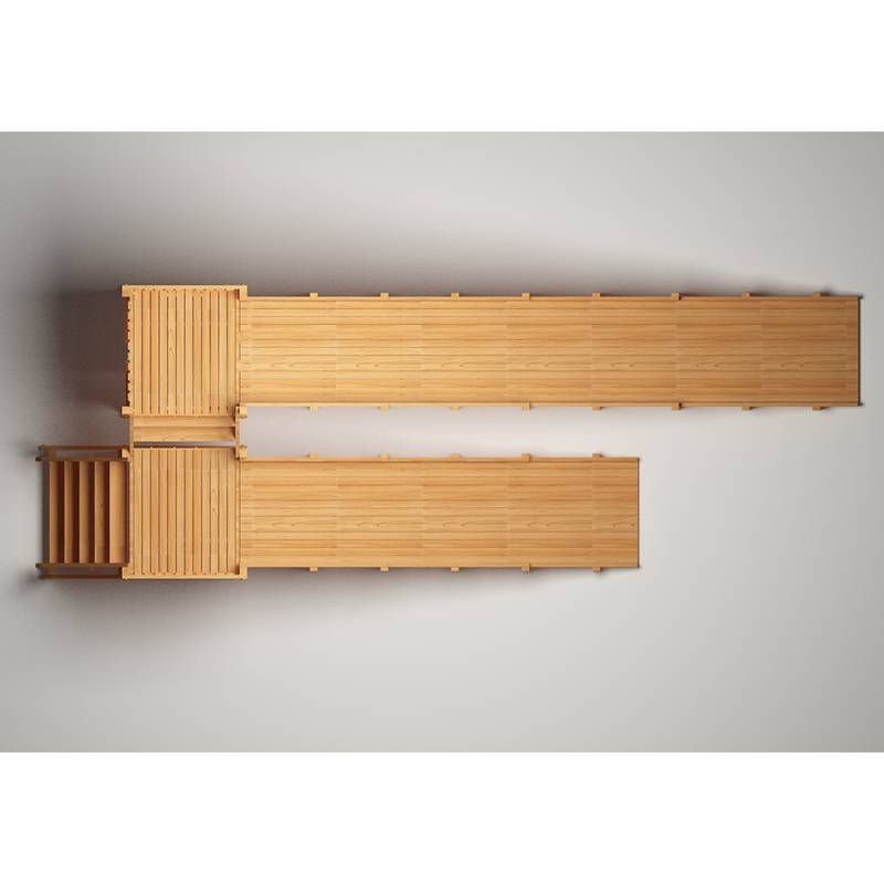 Зимняя деревянная игровая горка Савушка "Зима wood" - 7