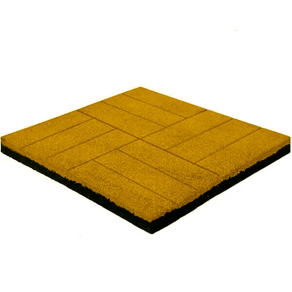 Резиновая плитка Comfort ЛАЙТ «Кирпич» 500х500x40 мм