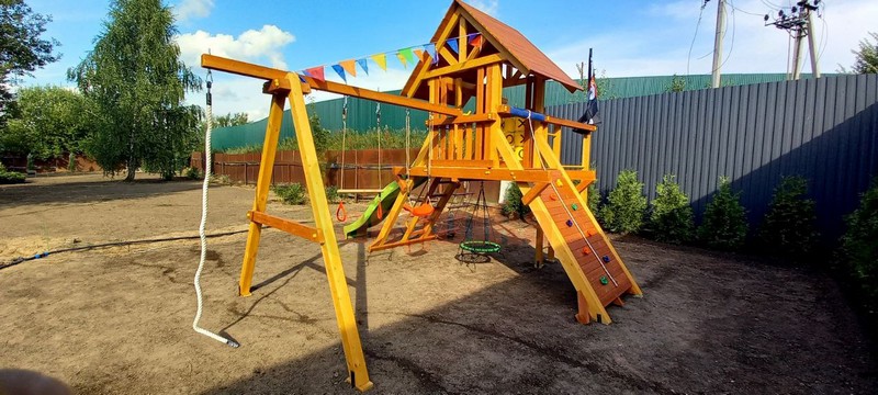 Детская деревянная игровая площадка Савушка Люкс 3