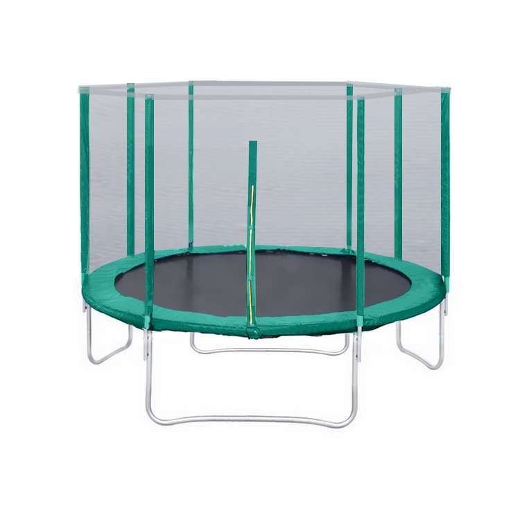 Батут с защитной сеткой "Trampoline 12" диаметр 3,7 м зелёный